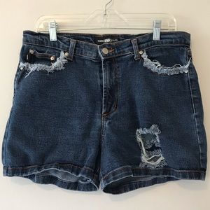 Parkers Jeans Distressed Denim Jean Shorts